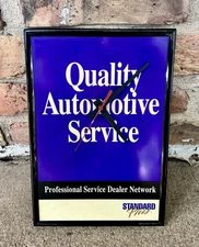 STANDARD Plus Quality Automotive Service Clock Sign Professional Dealer Gas Oil