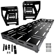 For 76-24 Jeep Wrangler Rear Cargo Basket Rack Spare Tire Utility Storage Basket