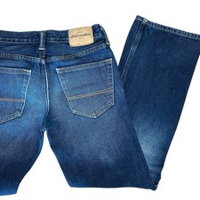 Abercrombie Kids Boys Sz 14 Bootcut Jeans Dark Wash Denim Excellent Condition