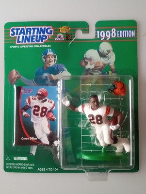 1998 Rookie Corey Dillon NFL Starting Lineup Figure & Card Cincinnati Bengals