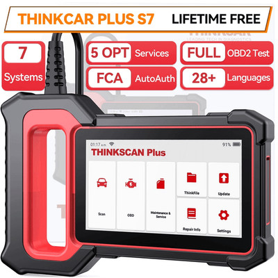 ThinkScan Plus S7 Car Diagnostic Tool OBD2 Scanner Code Reader ABS SRS Engine