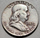 1957-D 50C Franklin Half Dollar