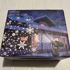 Christmas Snowflake Projector LED Moving Snowfall Laser Outdoor Light Landscape