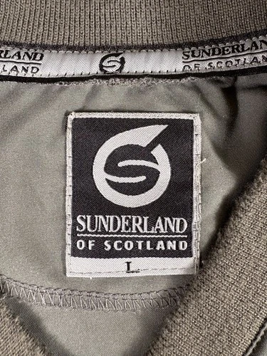 Sunderland Of Scotland Pullover Mens Large Gray Windbreaker Golf Jacket USA Poly image 6