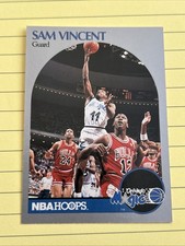 Sam Vincent: 1990/91 NBA Hoops Card #223 (Michael Jordan #12 Jersey)