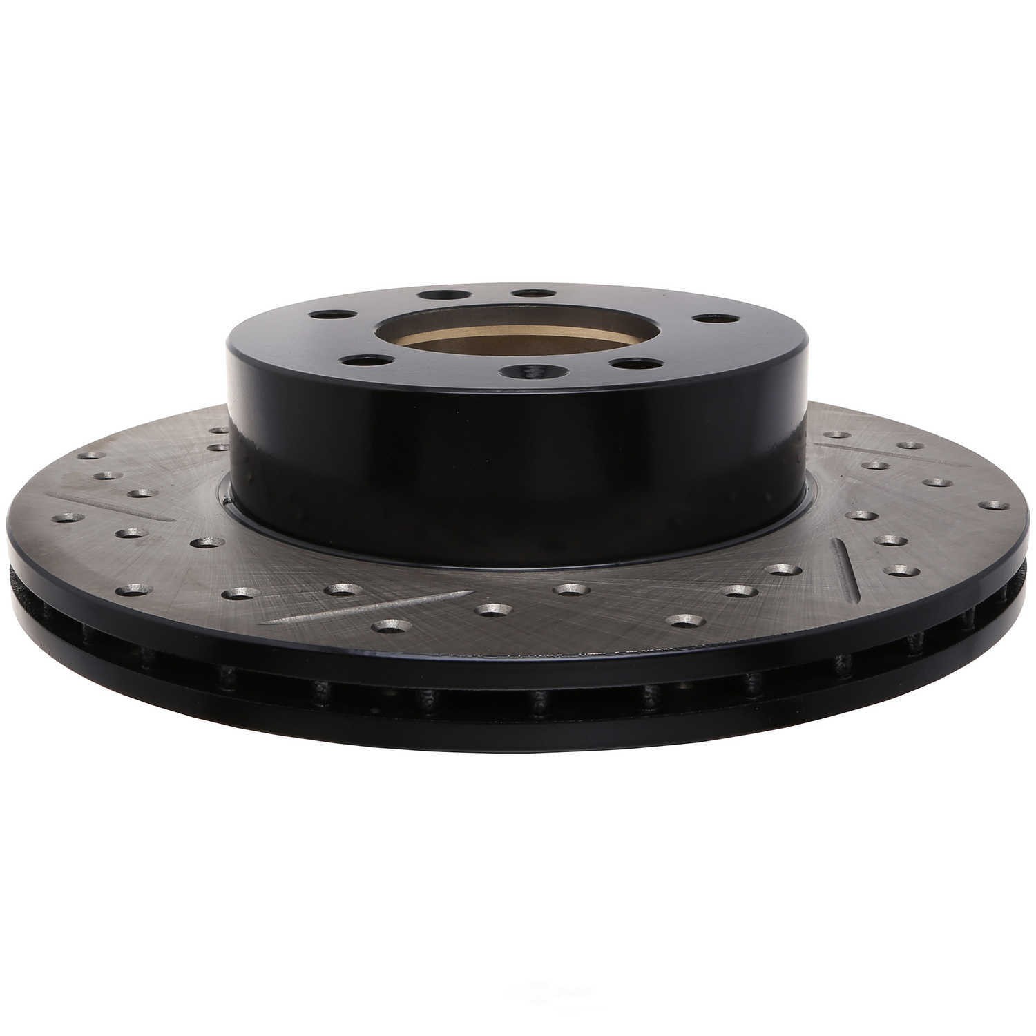 Disc Brake Rotor-Sport Cross-Drilled and Slotted Stoptech fits 86-91 ...