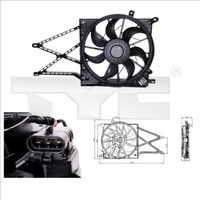 TYC LüFter MotorküHlung 825-0011 FüR CC Opel Zafira Astra T98 260W 385Mm Caravan