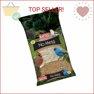 Kaytee Wild Bird No Mess Food Seed Blend For Blue Jays, Woodpeckers, Juncos, Car