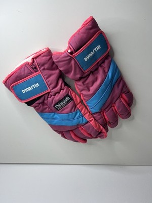 Dynastik Thinsulate Ski Gloves Pink and Blue Womens Medium