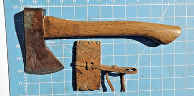 Norlund Hudson Bay Voyageur Hatchet Axe Copper color w/ sheath