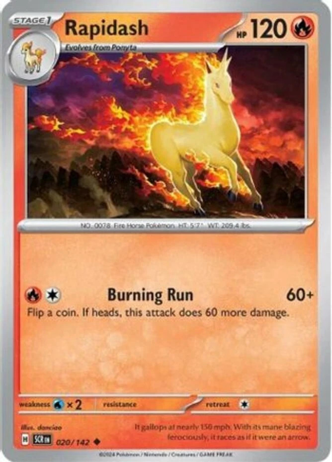 Rapidash - 020/142 - Near Mint