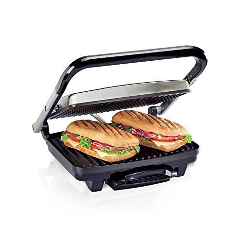 Hamilton Beach Panini Press, Sandwich Maker & Electric Indoor Grill, Upright Sto