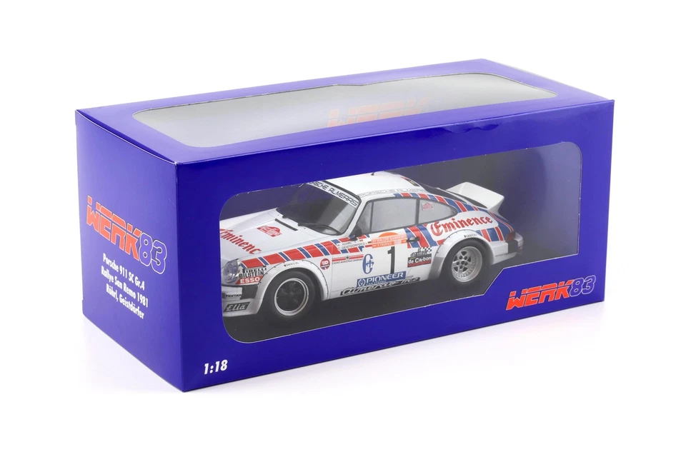 1:18 WERK83 Porsche 911 SC Gr.4 #1 Rallye San Remo 1981 Röhrl/ Geistdörfer - Immagine 4 di 4