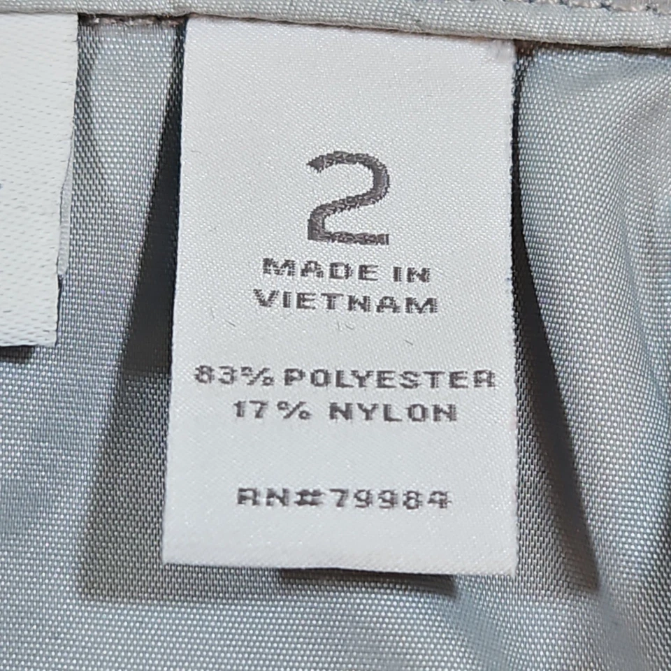 Zenergy by Chico's Gray/Silver Sheen Lightweight Jacket Size 2/US L 3/4 sleeve - Image 4 of 4