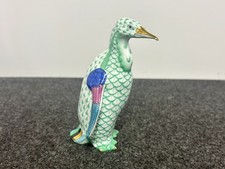 Herend Hungary Green Fishnet 24k Waterfowl Pe...