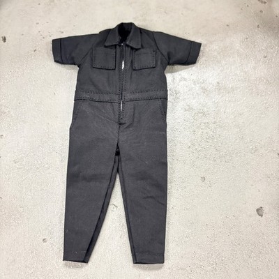 SU-NT3-WKS-BLK: 1/12 XL Black Short Sleeve Coverall Workwear for Nota NT-03/03S
