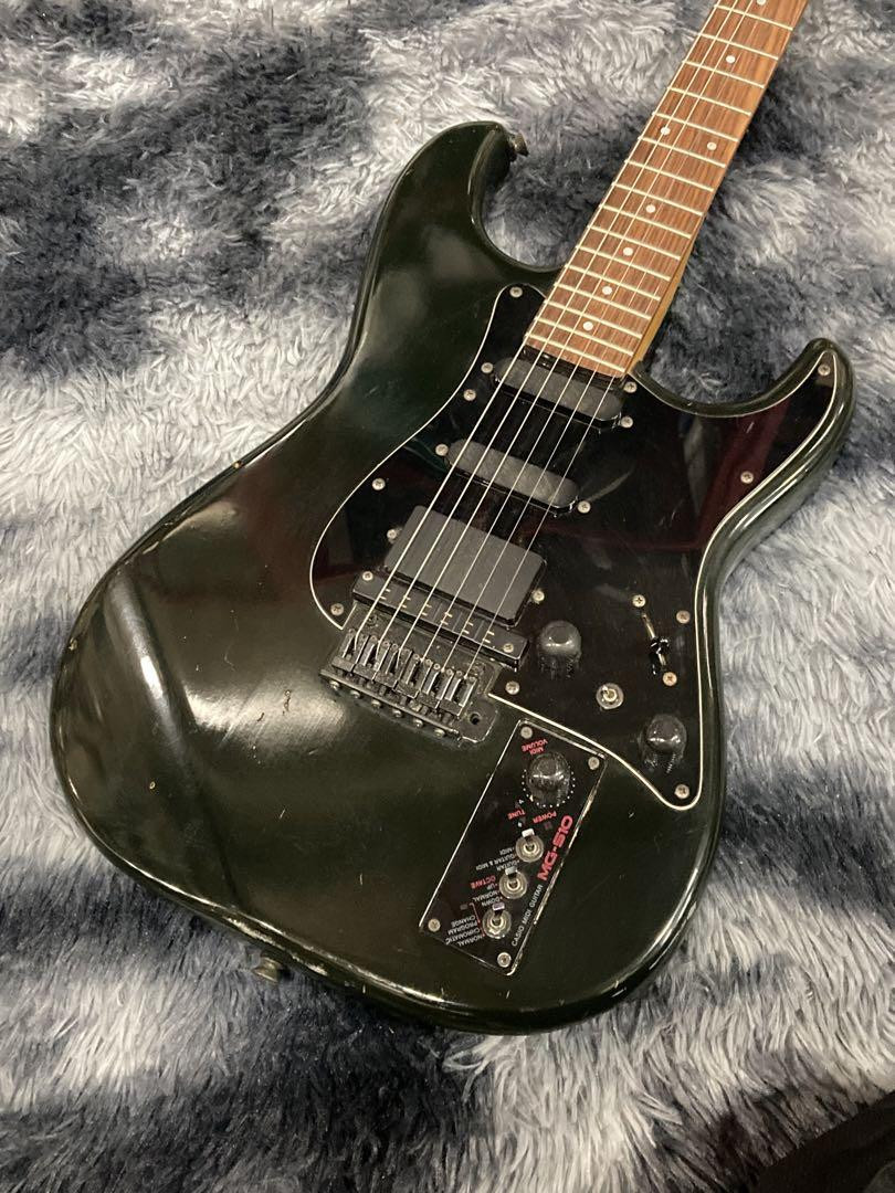 Electric Guitar Casio MG-510 Midi Black Made in Japan S/N Electric Guitar Casio MG-510 Midi Black Made in Japan S/N
