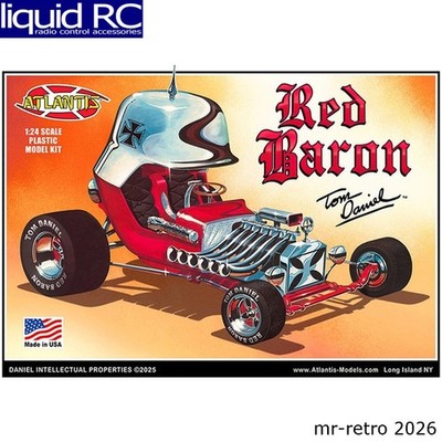 Atlantis Models M6740 1/24 Tom Daniel Red Baron Show Car Plastic Model W/