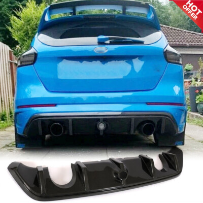 For Ford Focus RS MK3 Hatchback 2016-2018 Carbon Fiber Rear Bumper Diffuser Lip