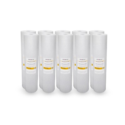 10 Pack 20'' x 4.5'' 5Micron Sediment PP Spun Polypropylene WH Water Filter