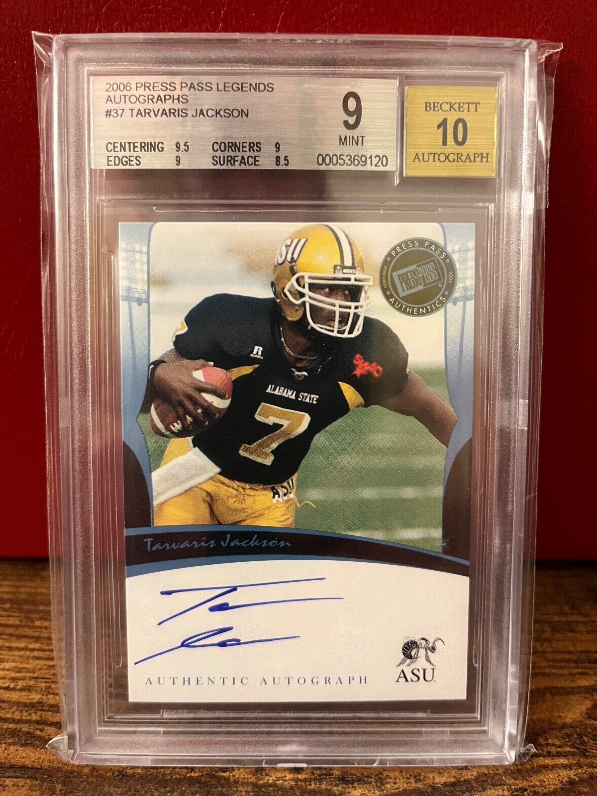 Tarvaris Jackson Press Pass Legends Legends Autographs # Base