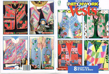 Quilt Pattern Booklet Easy Patchwork Vests 8 ...