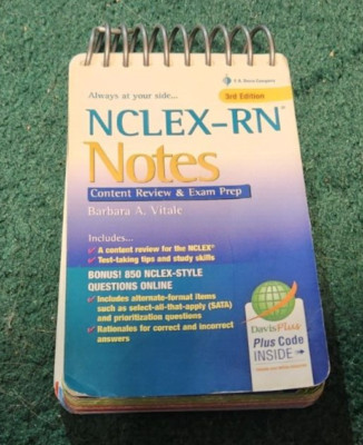 2017 NCLEX-RN NOTES Content Review & Exam Prep Barbara Vitale Plus Code ...
