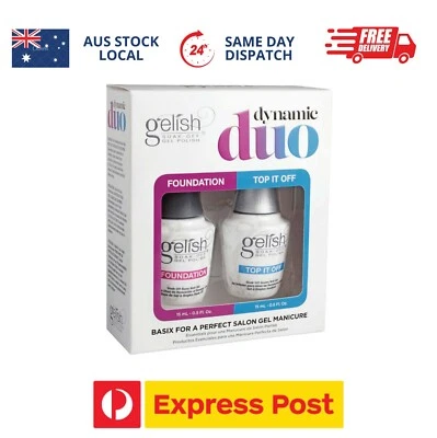 Harmony Gelish Dynamic Duo Top It Off 15ml & Foundation 15ml Kit Base Top Coat - image 1 of 2