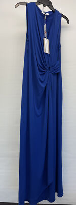 tommy bahama SW621301 clara faux wrap maxi dress SL 14847 mazarine blue size:S