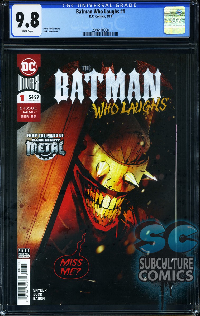 Batman Who Laughs #1 2019 DC Comics CGC 9.8 Scott Snyder 1st Print