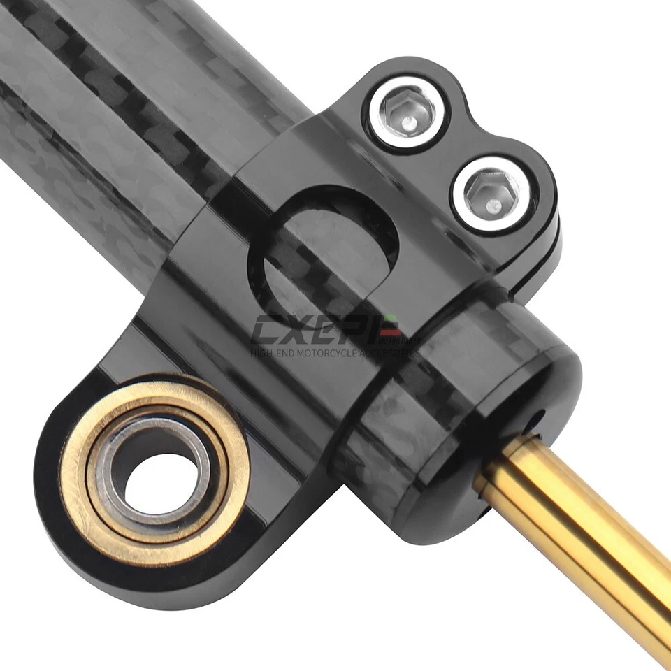 Short Carbon Steering Damper Bracket For YZF-R1 YZFR1 2002-2017 YZFR6 2006-2020 Foto 3 de 4