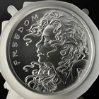2024 Freedom Girl Silver Shield Round 1 oz .999 Silver BU in CAPSULE