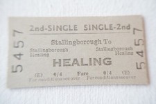 1968 Stallingborough to Healing British Rail Railway Train Ticket