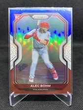 2021 Panini Prizm Baseball - ALEC BOHM RED WHITE BLUE ROOKIE #140 Tier II