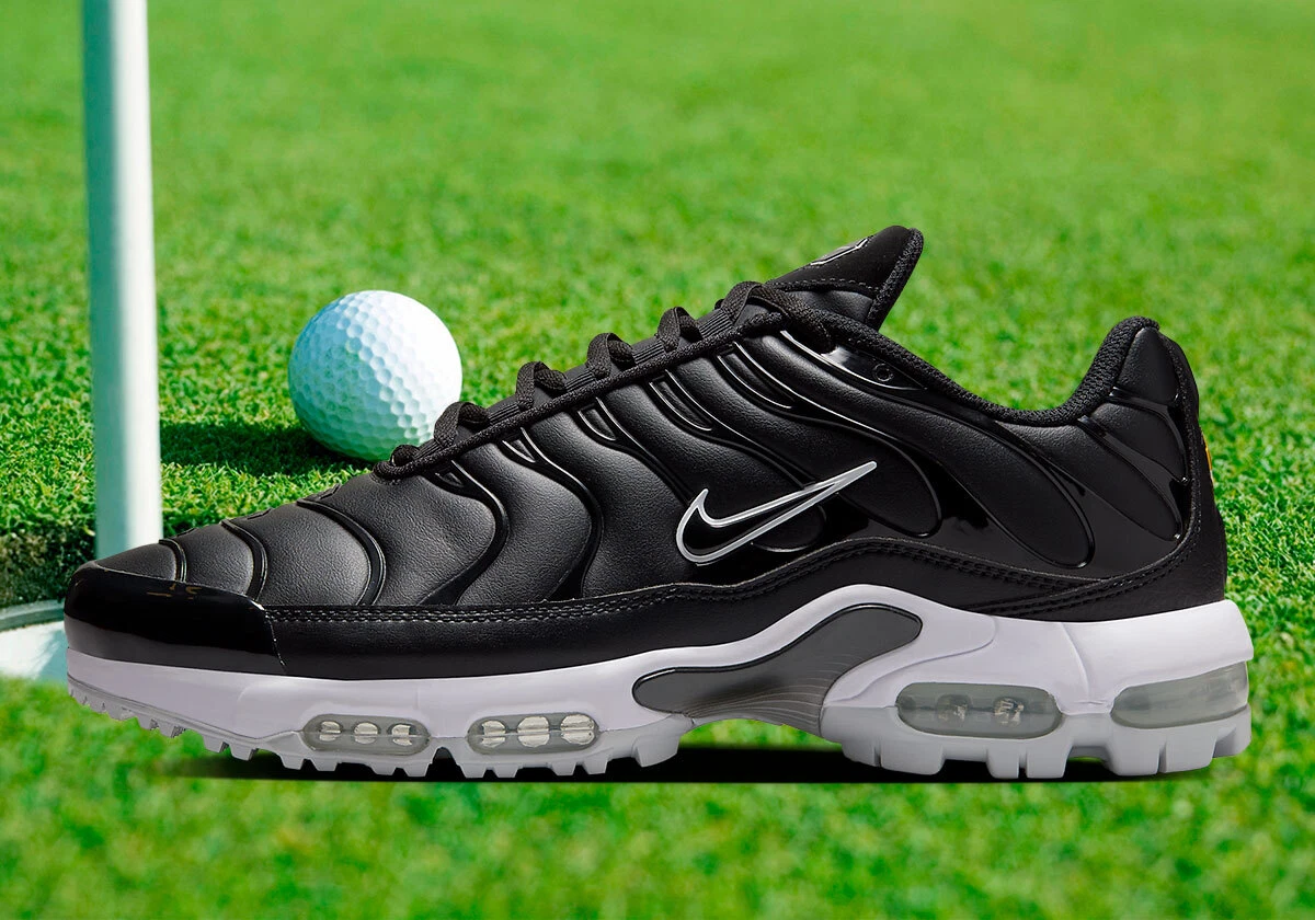 Las mejores ofertas en Nike Air Max Plus Golf Black Leather | eBay