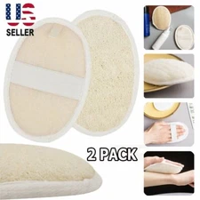 Loofah Pads Sponge Body Scrubber Exfoliating Bath Shower Spa Natural Luffa Brush