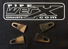 Pipe Werx Motorbike Exhaust Stainless Steel Laser Cut Exhaust Spring Hooks x4
