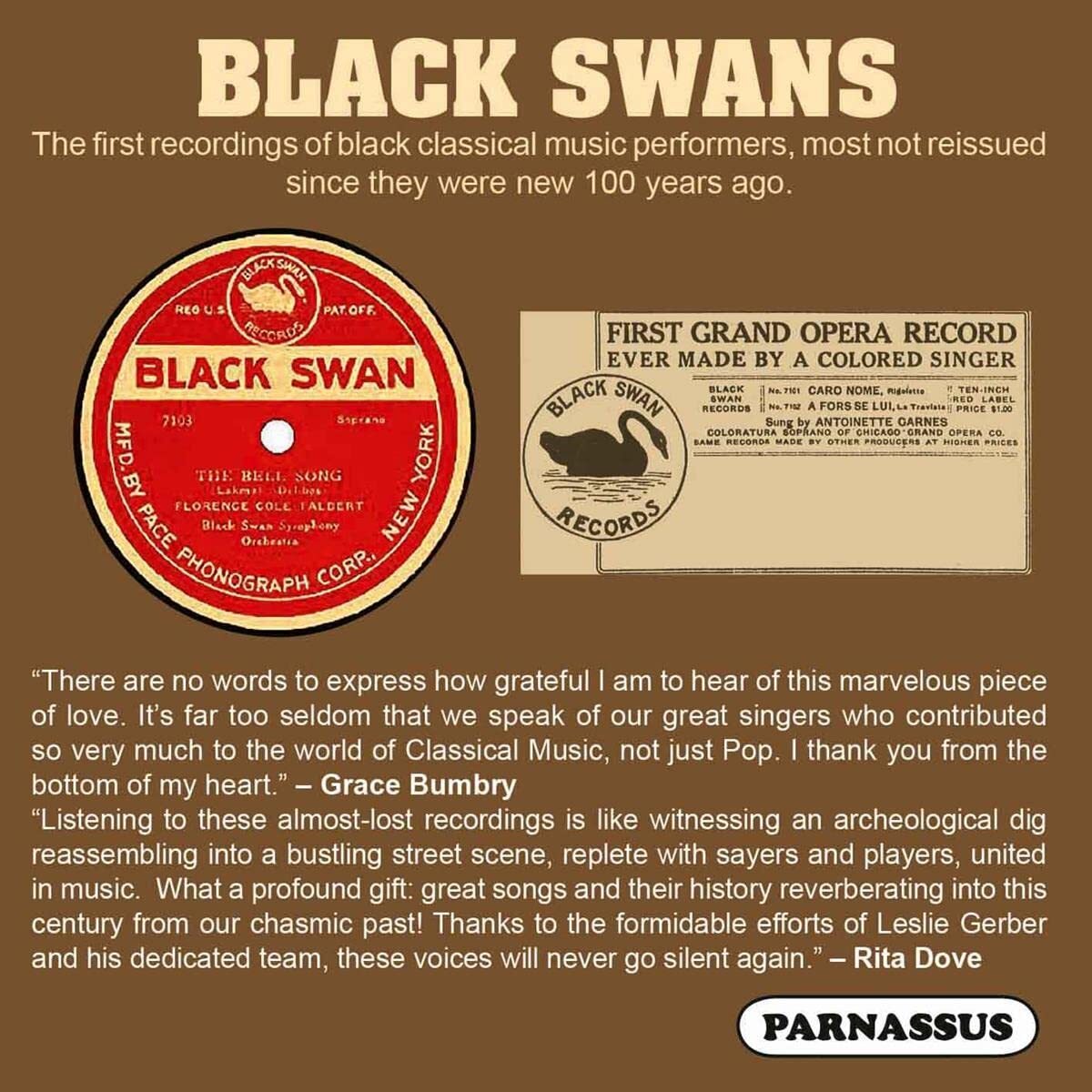 Burleigh BLACK SWANS: Earliest African-American Classical Stars (CD)