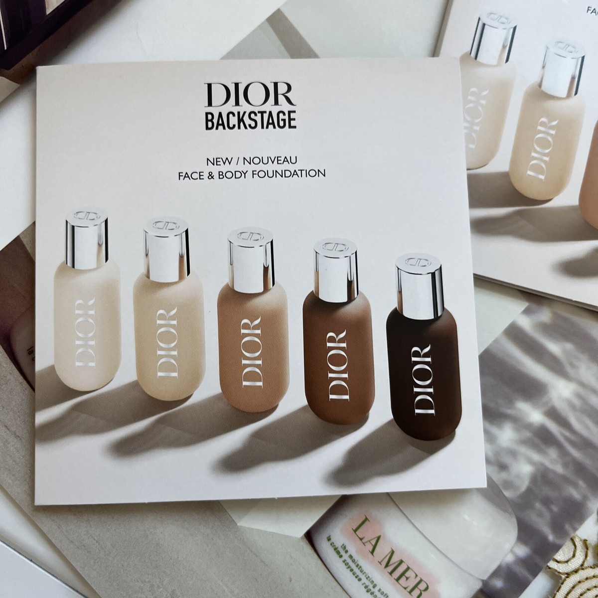 2x Dior Backstage Face & Body Foundation & Concealer Sample