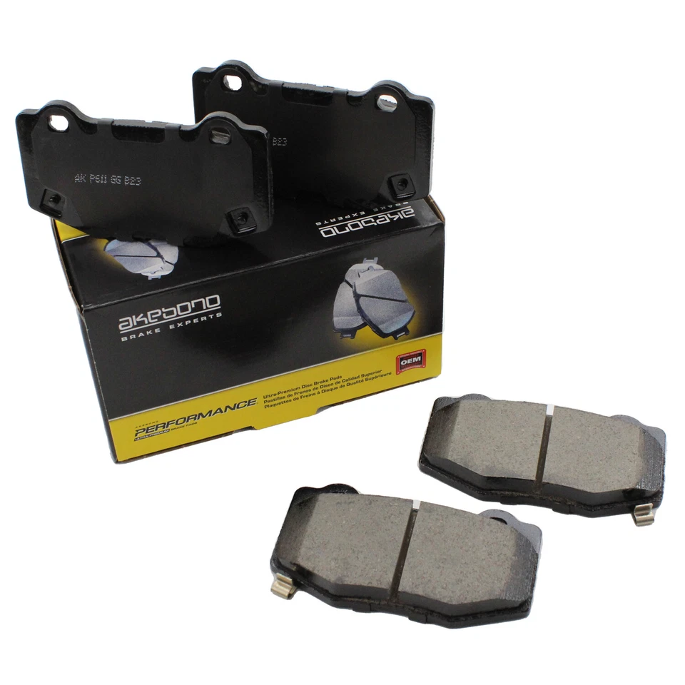Pastillas de freno traseras de cerámica Akebono Performance para Cadillac ATS Chevrolet Corvette Foto 3 de 4