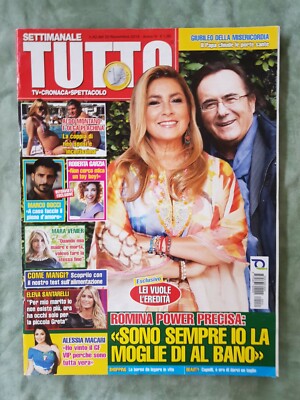 AL467 TODO ITALIENISCHES MAGAZIN 2016 42 ALBANO POWER PRATI BRUCE WILLIS BRAD PITT  