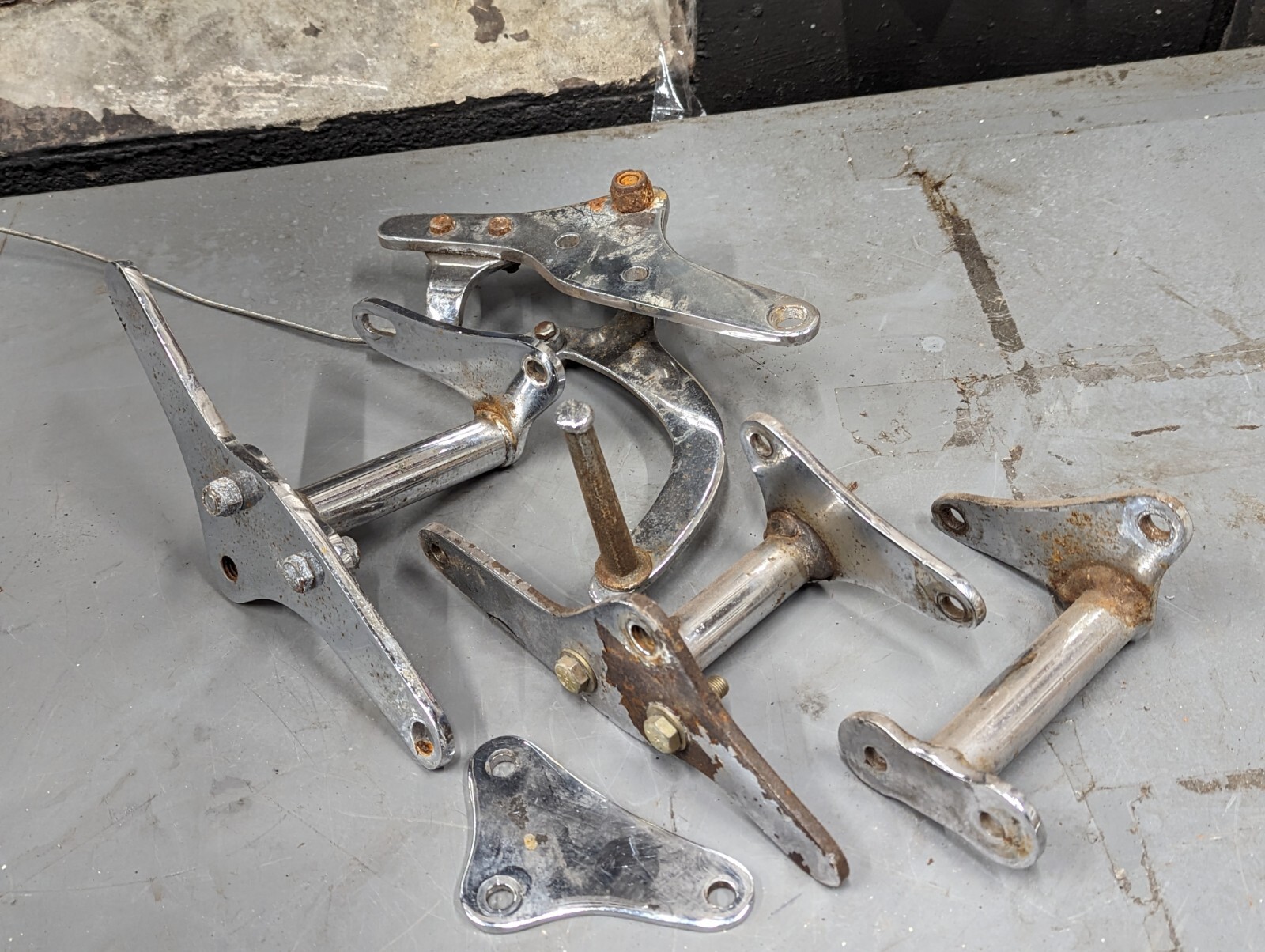 Lot Harley Sportster Forward Controls Mounts Ironhead Chopper Bobber