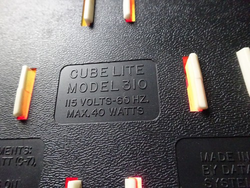 Vtg MCM Cube Lite 310 Disco Prismatic Psychedelic Light Data Display Systems USA - Picture 6 of 10