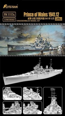Flyhawk FH1117S HMS Prince of Wales 1941 1/700  Deluxe Edition mit Holzdeck NEU