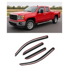 Fits 07-14 Chevy Silverado Gmc Sierra Extended Cab Window Visors Rain Sun Guard Fits 07-14 Chevy Silverado Gmc Sierra Extended Cab Window Visors Rain Sun Guard