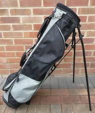 Mitsushiba 7" Golf Carry / Stand Bag - Black / Silver ~USED~