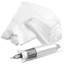 Pen Machine Covers and Grip Tapes 200Pcs Tattoo Machine Covers with 4Pcs Grip...