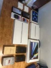 Empty Phone, AirPods, MacBook, iPad, And Samsung Boxes