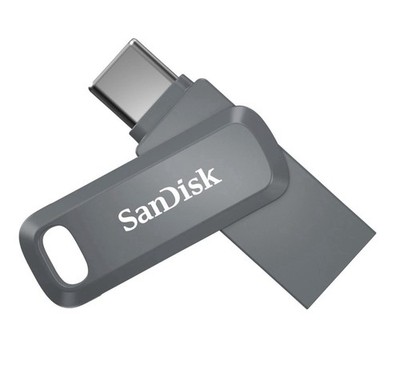 SanDisk Ultra Dual Drive Go USB Type-C USB-Stick, 64 GB, 300 MB/s, Grau