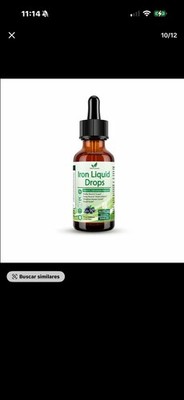 Liquid Iron Supplement for Women Men  Kids, Vegan Iron Drops with Vitamin C D...